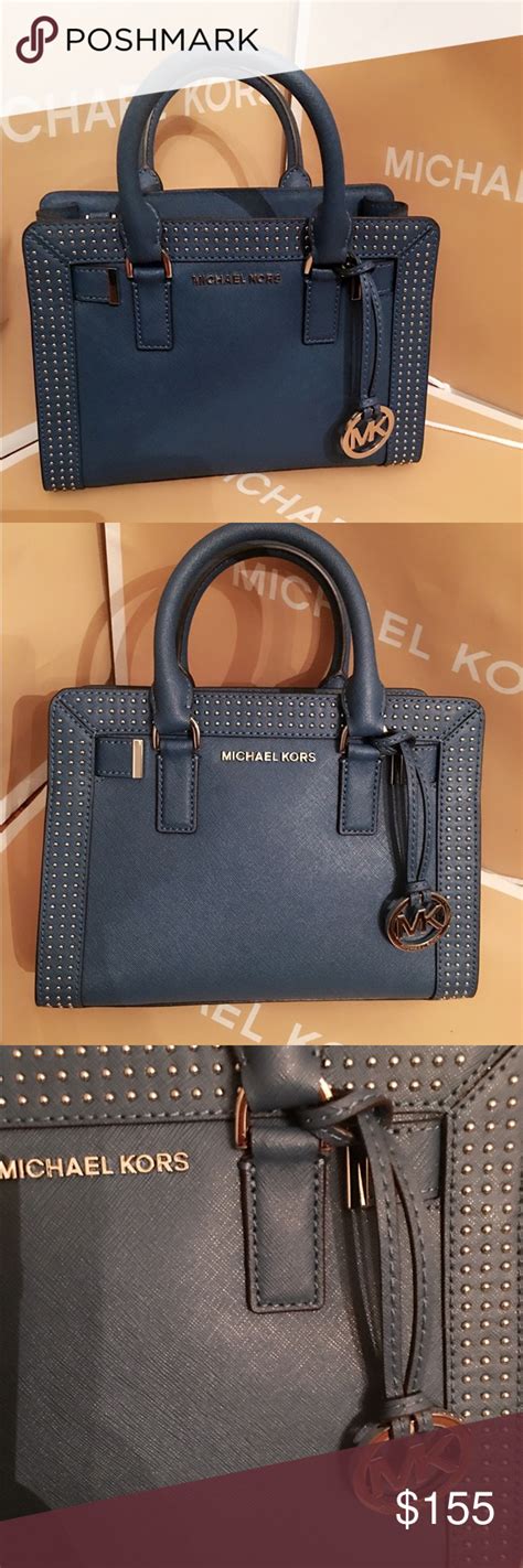 michael kors sm satchel leather